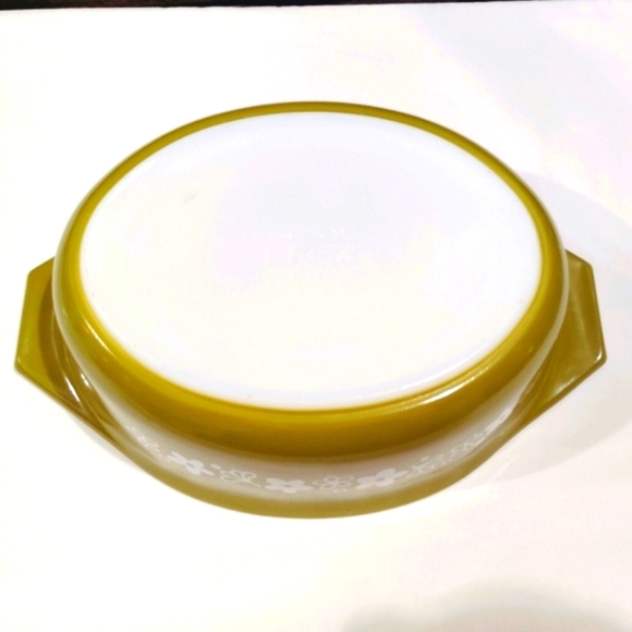 Vintage Pyrex 1 1/2 QT Spring Blossom Crazy Daisy Casserole 043 Lid 943 C36 - Picture 9 of 13